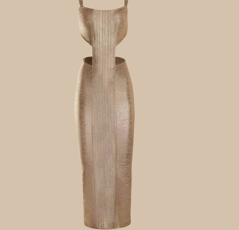 Hot-Sale 2023 Summer Women'S Clothing Sexy Sling Dress Sheath Fashion Backless Dress Elegant Mid-Length Dress for Women