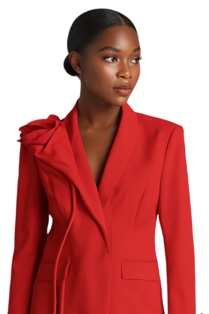 Oriana Blazer - Chic Red Blazer for Effortless Style