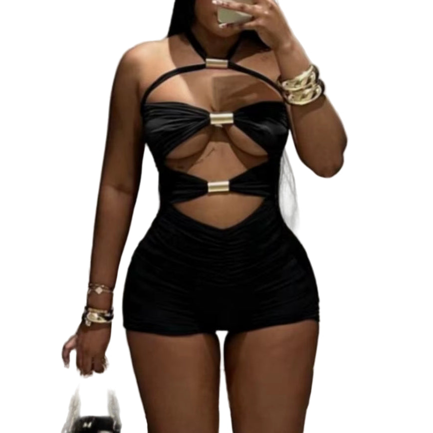 Bow Halter Jumpsuits