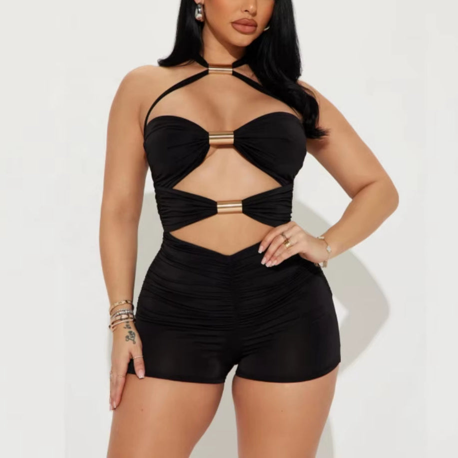 Bow Halter Jumpsuits