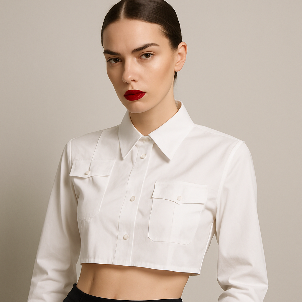 Harper Cropped Blouse - Effortlessly Stylish Casual Wear for Every Season