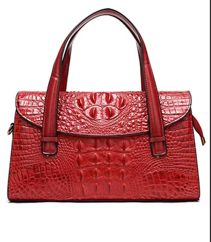 Custom Crocodile Print Women Leather Handbag Ladies Shoulder Crossbody Bags Genuine Leather Women Bag Handbags