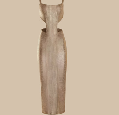Hot-Sale 2023 Summer Women'S Clothing Sexy Sling Dress Sheath Fashion Backless Dress Elegant Mid-Length Dress for Women