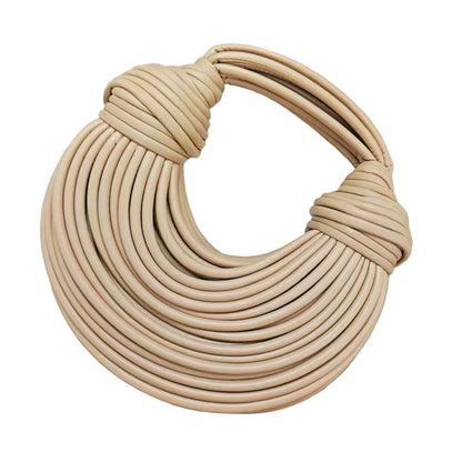 2024 New Fashion Luxury Designer Handbags Woven Noodle Crossbody Bag Rope Knotted Pulled Clutch Bag Women Rainbow Mini Hand Bag