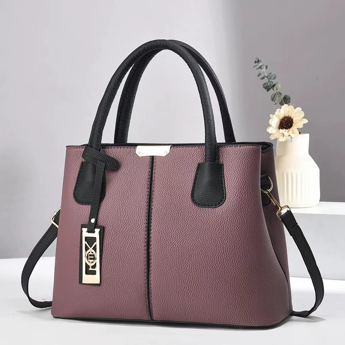 2025 New Fashion All-Match Handbag Simple Mother Bag Large Capacity Shoulder Crossbody Bag
