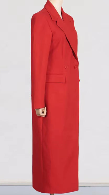 OUDINA Fashion New Elegant Splice Formal Long Ladies Jacket Solid Women Blazer Casual Blazer Jacket