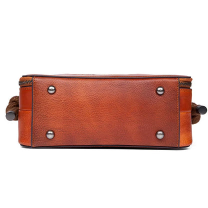 WESTAL Luxury Handmade Embossed Crossbody Bags Women Retro Shell Handbags Women Shoulder Bag Ladies Genuine Leather Handbag