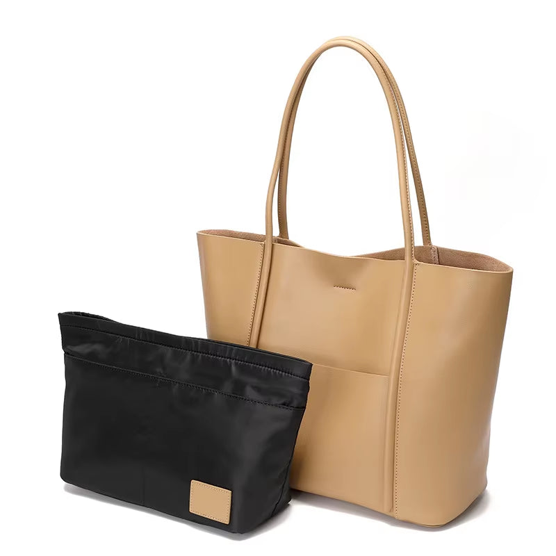 WESTAL Casual Korean Tote Bag High Quality Genuine Leather Tote Bag Handbags Leather Tote Bags for Women