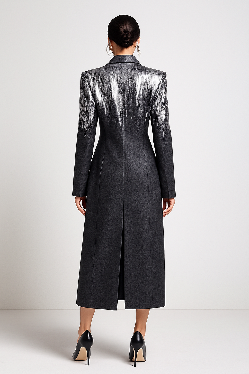 Luna Eclipse Metallic Tailored Coat