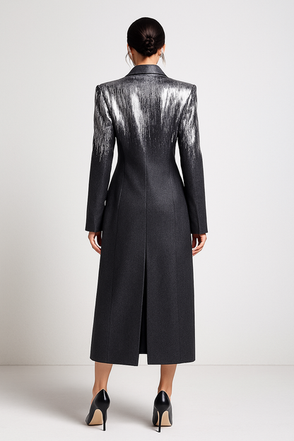 Luna Eclipse Metallic Tailored Coat