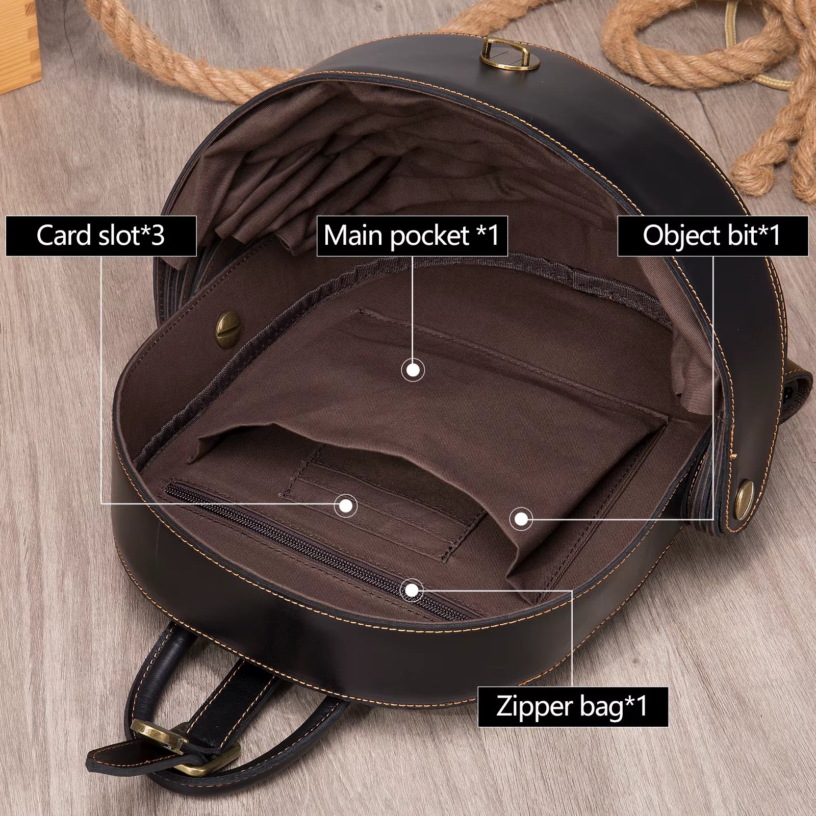 MARRANT Design Genuine Leather Women Men Backpack Large Capacity Waterproof Backpack Travel Outdoor Backpack