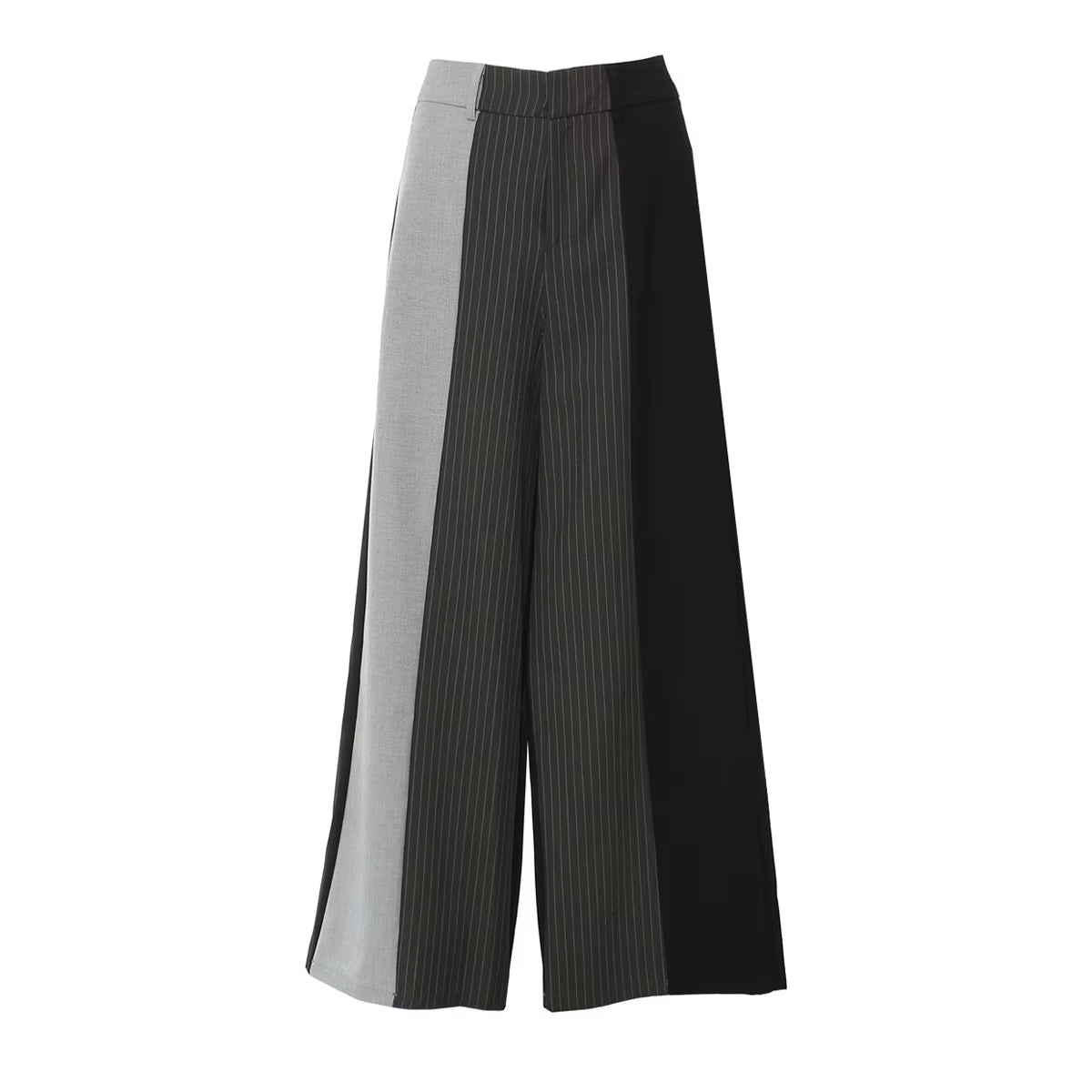OUDINA Fashion Contrast Color Stripes Casual Women'S Wide Leg Pants Formal Pants for Women