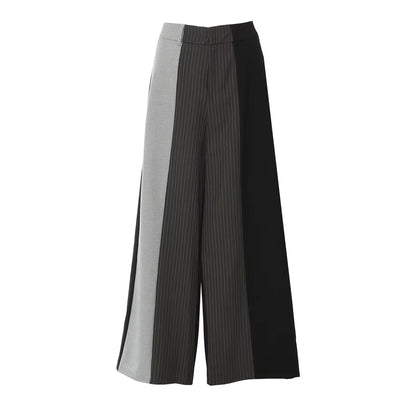 OUDINA Fashion Contrast Color Stripes Casual Women'S Wide Leg Pants Formal Pants for Women