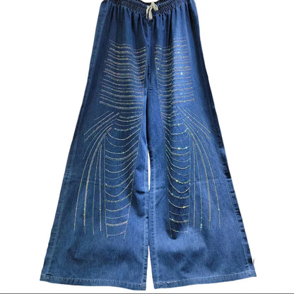 OUDINA Fall High Waist Straight Striped Trousers Shirt Womens Clothing 2 Piece Pants Sets Women Two Pieces Pants Set