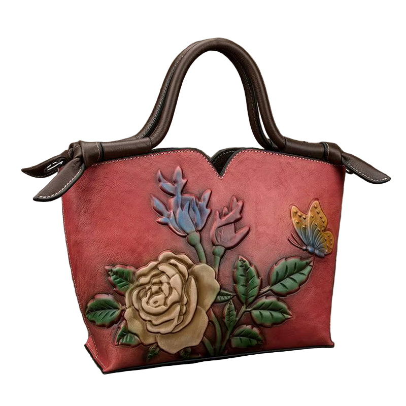 Westal Top Handle Lady Bags Handmade Vintage Hobo Crossbody Handbags Tote Bag Genuine Leather Shoulder for Women