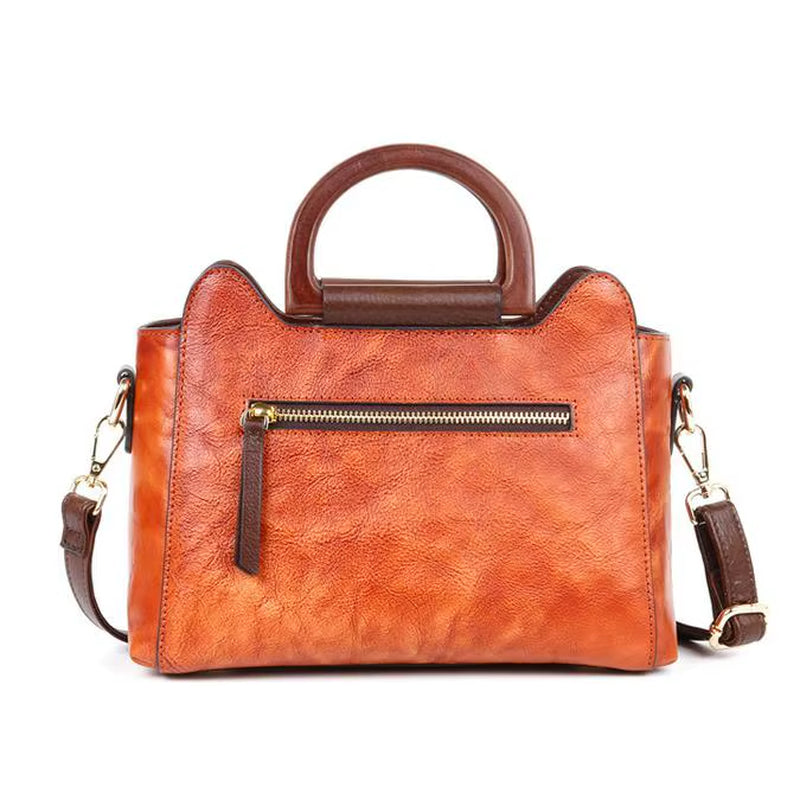 Westal Womens Leather Handbag Vintage Embossing Large Shoulder Bag Top Handle Tote Bag Hobo Women'S Shoulder Bags