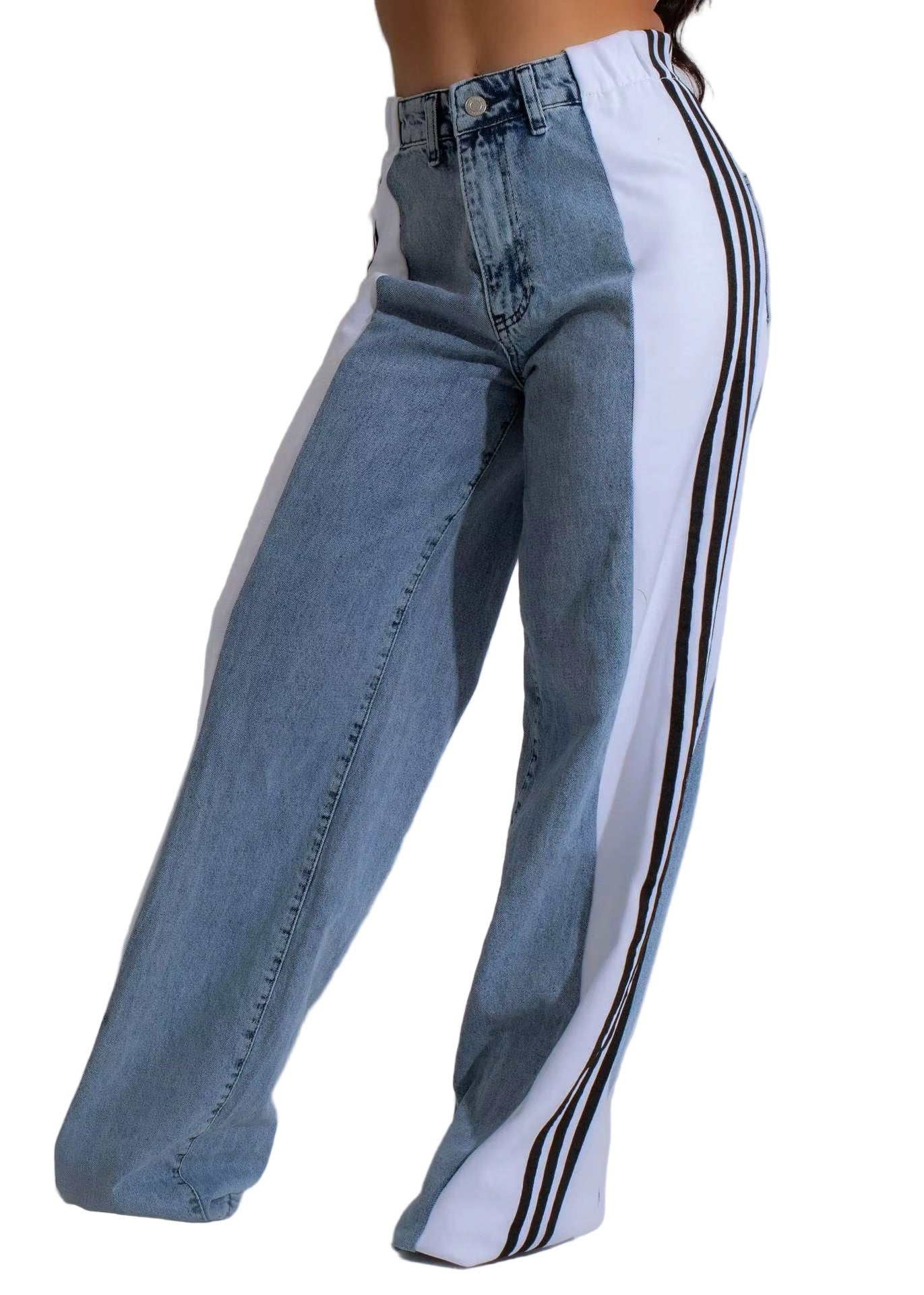 OUDINA Trend Hot Selling Both Sides Tassel Printed Fringed Trousers Casual Pants for Women