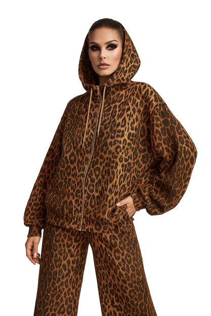 “Luna Luxe Leopard Lounge Set”