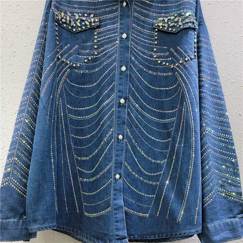 OUDINA Fall High Waist Straight Striped Trousers Shirt Womens Clothing 2 Piece Pants Sets Women Two Pieces Pants Set