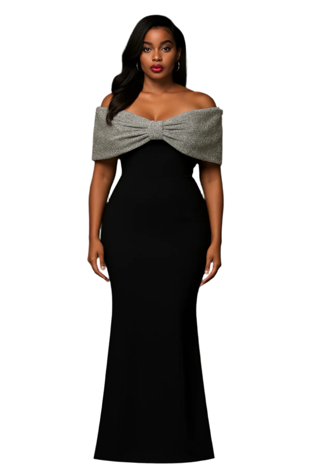 Elegant Noir Suprême Evening Gown - Timeless Vintage Charm for Every Occasion