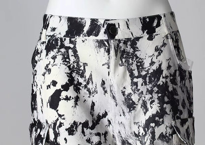 OUDINA Streetwear Camouflage Print Cargo Pants Comfortable Multi Pocket Straight Pants for Women Casual Cargo Pants