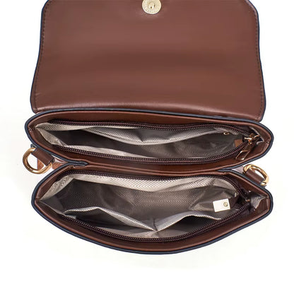 2025 New Designer Luxury Cross Body PU Leather Handbag Ladies Single Strap Genuine Leather Diamond Flower Fashion Polyester