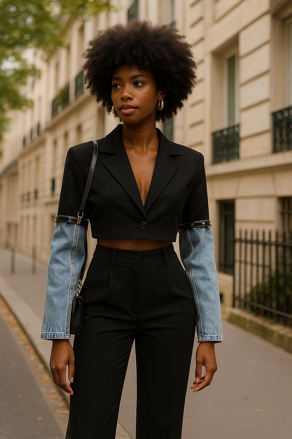 Hybrid Edge Cropped Blazer