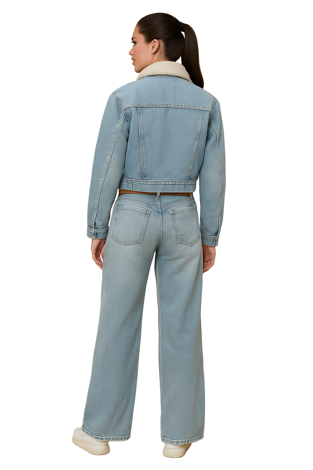 Street Wear Top and Jean Pants Set