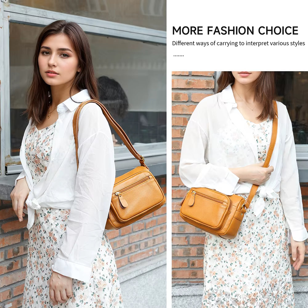 WESTAL Genuine Leather Small Bags Women Handbags Ladies Leather Designer Crossbody Bag Leather Shoulder Bags