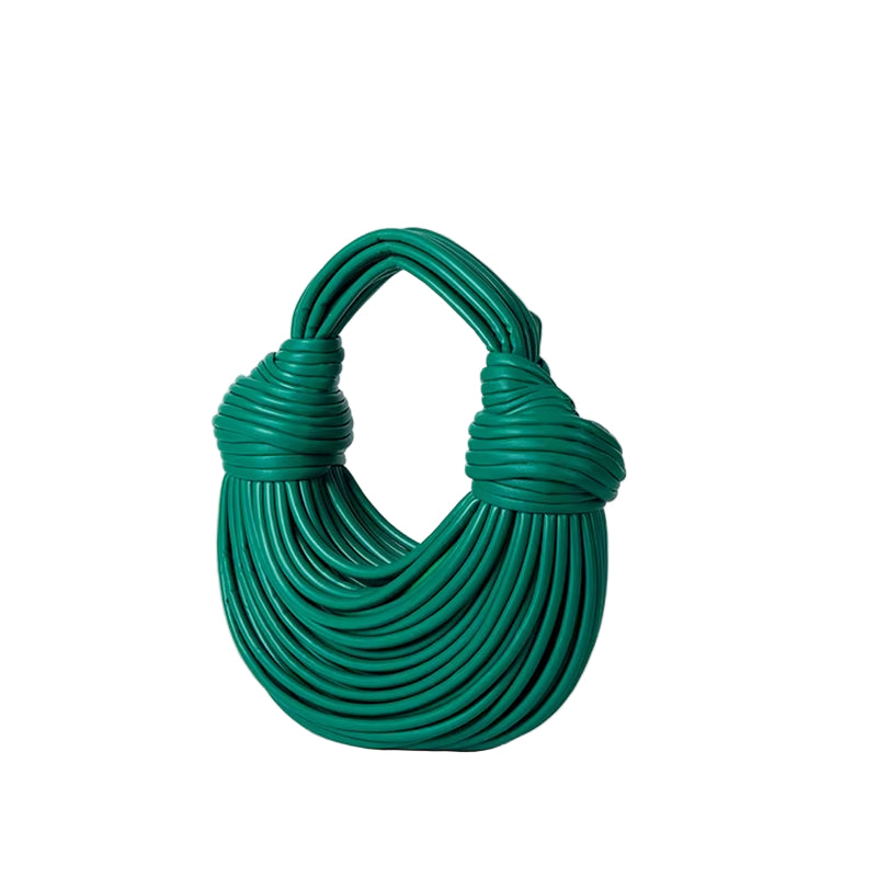 2024 New Fashion Luxury Designer Handbags Woven Noodle Crossbody Bag Rope Knotted Pulled Clutch Bag Women Rainbow Mini Hand Bag