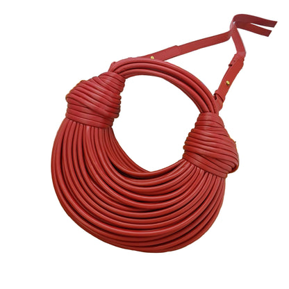 2024 New Fashion Luxury Designer Handbags Woven Noodle Crossbody Bag Rope Knotted Pulled Clutch Bag Women Rainbow Mini Hand Bag