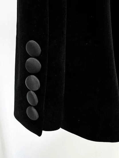 OUDINA Fashion Double-Breasted Diamond V Neck Elegant Women'S Jackets Blazer Formal Ladies Blazer Casual Women'S Suits Blazers