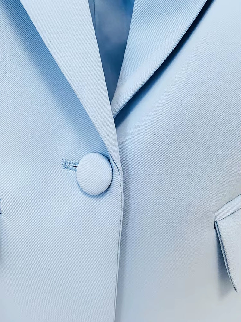 OUDINA Fashionable Wholesale Business One Button Office Formal Jacket Blazer Two Piece Pants Blazers Suit & Tuxedo Women'S Suits