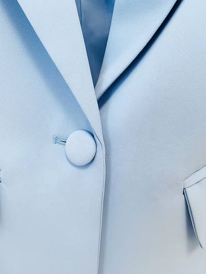 OUDINA Fashionable Wholesale Business One Button Office Formal Jacket Blazer Two Piece Pants Blazers Suit & Tuxedo Women'S Suits