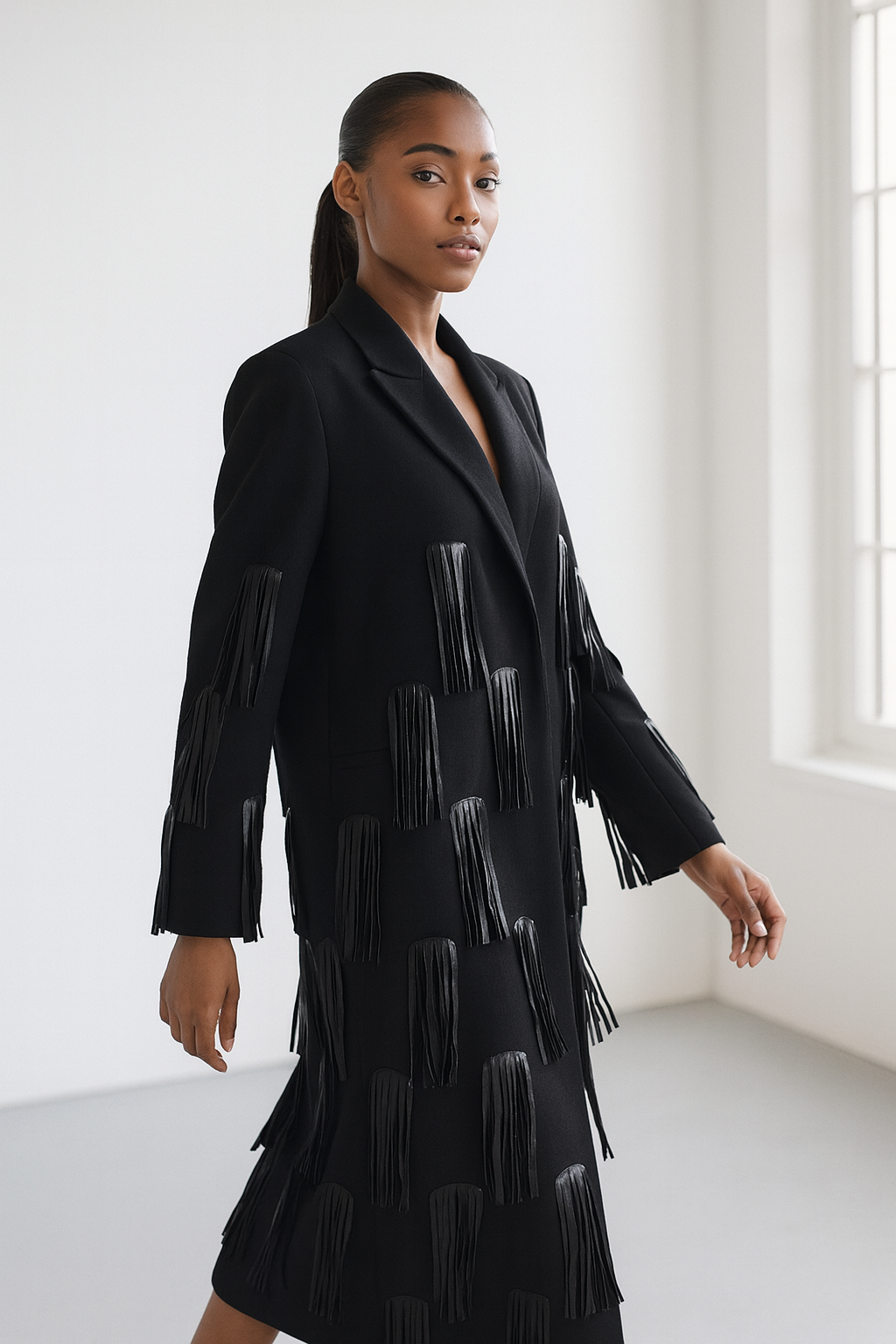 Nocturne Fringe Coat