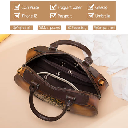 Custom Luxury Handbags Female Top Handle Women Bag Handbag Genuine Leather Handbags for Women