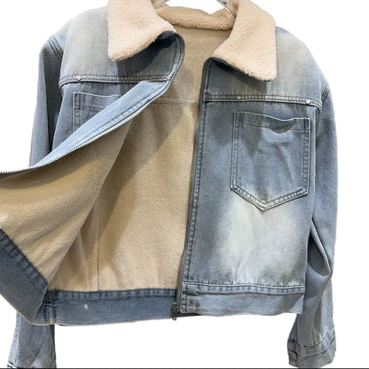 OUDINA Fashion Street Wear Top and Jean Pants Set Women 2 Piece Pant Sets