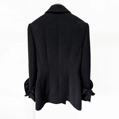 Flower Sleeve Blazer 