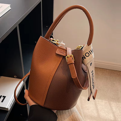 Hot Sale Bucket Bags 2024 Woman'S Popular Small Bucket Hand Bags Females Fashion Scarf Purses for Lady