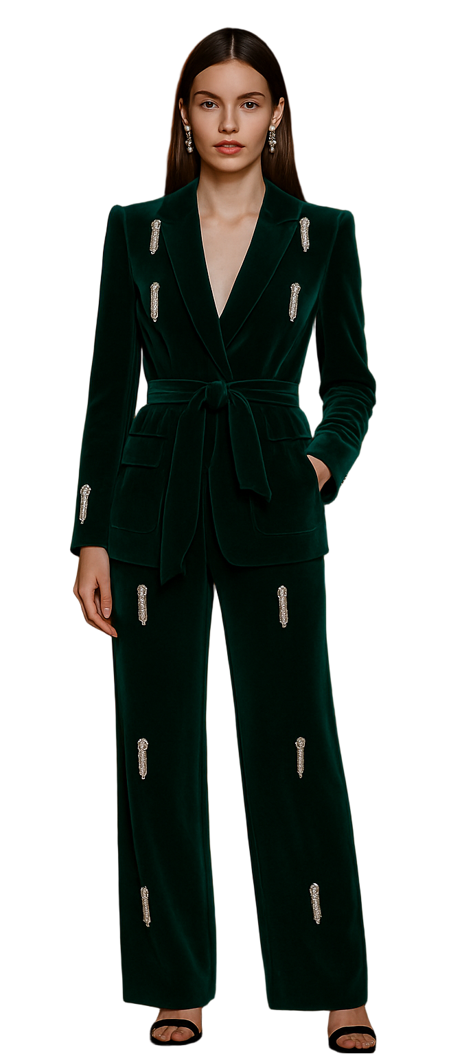 Elevate Your Style with the Vilate Diamond Blazer Suit