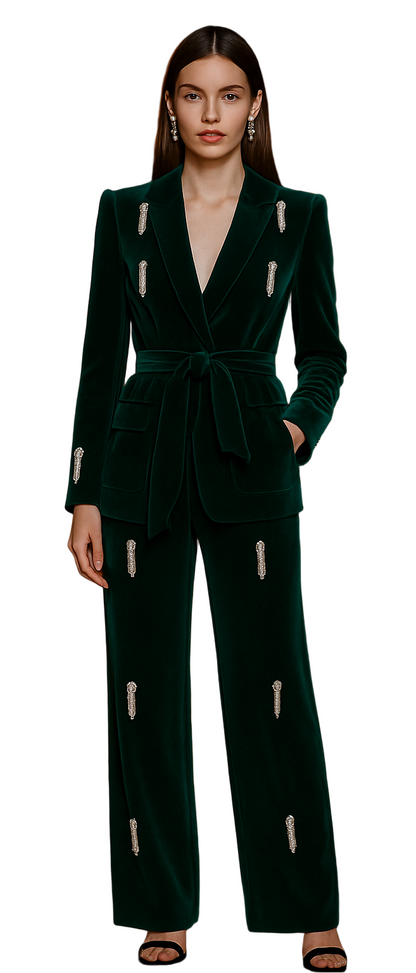 Elevate Your Style with the Vilate Diamond Blazer Suit