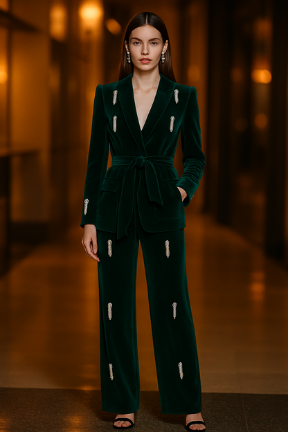 Elevate Your Style with the Vilate Diamond Blazer Suit