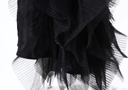 OUDINA Formal Splicing Lace Asymmetric Blazer Elegant Dresses V Neck plus Size Women Dress Party Women'S Dresses