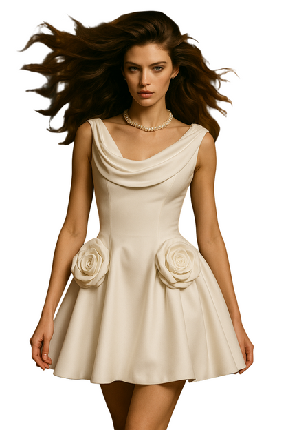 Elegant Asymmetrical Mini Dress for Effortless Summer Style