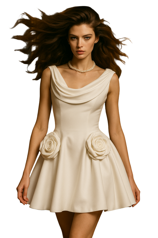 Elegant Asymmetrical Mini Dress for Effortless Summer Style