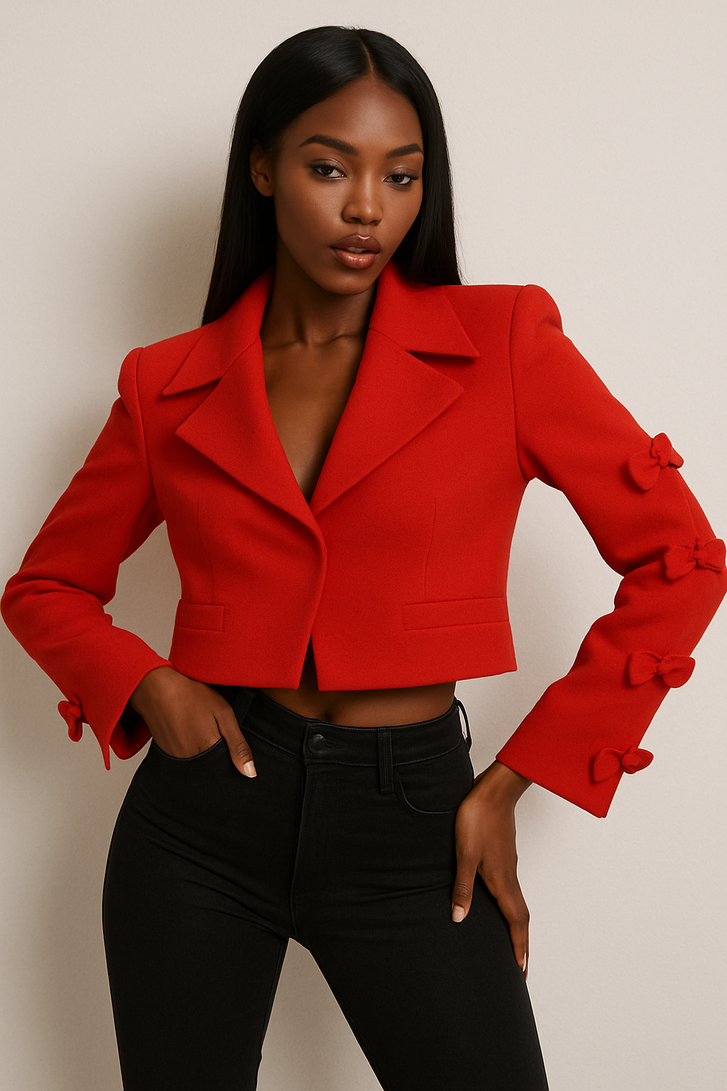 Elegant Douce Mélodie Short Coat for Women - Stylish & Eco-Friendly