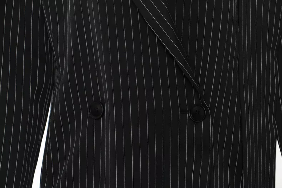 OUDINA Fashion Winter Long Stripes Embroidery Flower Splicing Trench Coat Casual Women Trench Elegant Woman'S Coats