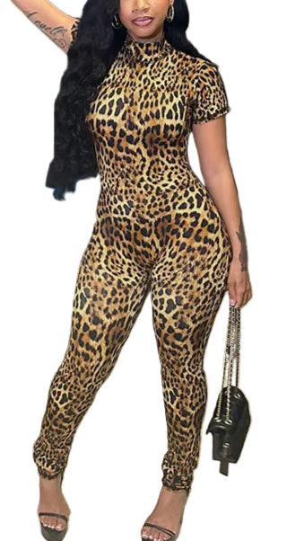  Leo  - Print Jumpsuits 