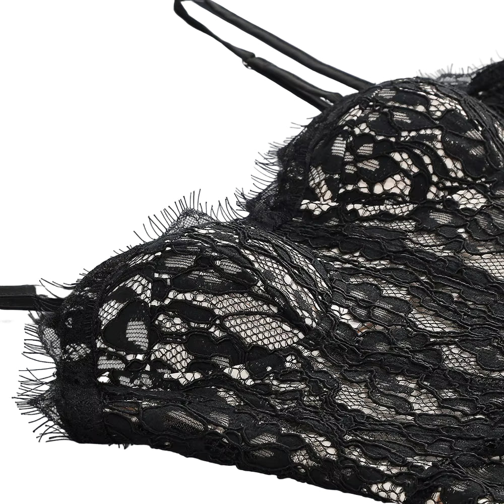 OUDINA Luxury Fashion Summer See-Through Lace Sleeveless Casual Elegant Party Gowns for Women Evening Dresses