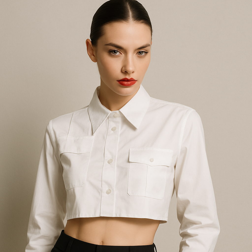Harper Cropped Blouse - Effortlessly Stylish Casual Wear for Every Season